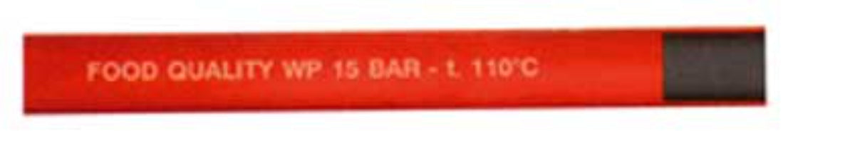 Varmvandsslange 13mm Rød