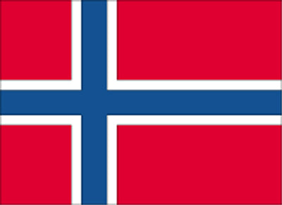 Gastfahne Norwegen bedruckt 30x45cm
