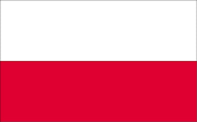 Gastfahne Polen bedruckt 30x45cm