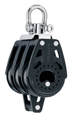 Harken Carbo Blok 40 mm Dreifach, Drehgelenk, Innendrehgelenk