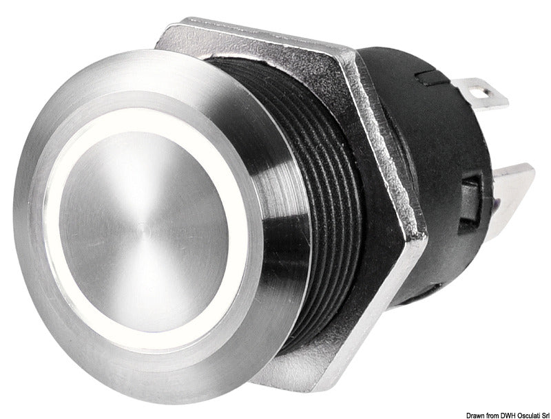 Hornkontakt LED Blå  Ø 19mm